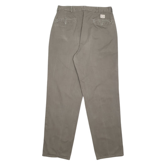 Mens Grey Polo Ralph Lauren Vintage 90s Made In USA Pleated Trousers