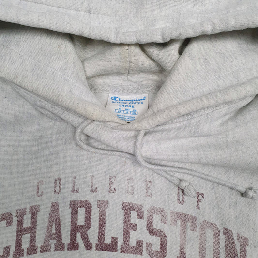 Mens Grey Champion Charleston Hoodie Jumper