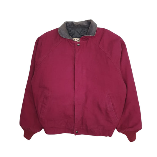 Mens Burgundy Walls Vintage 90s Crimson Coat