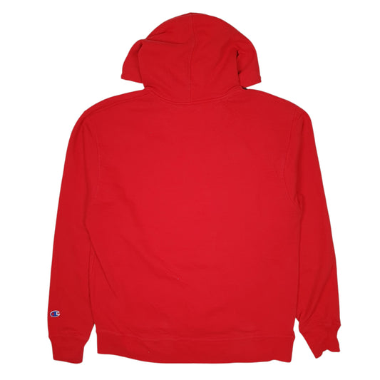 Mens Red Champion Hoodie Jumper