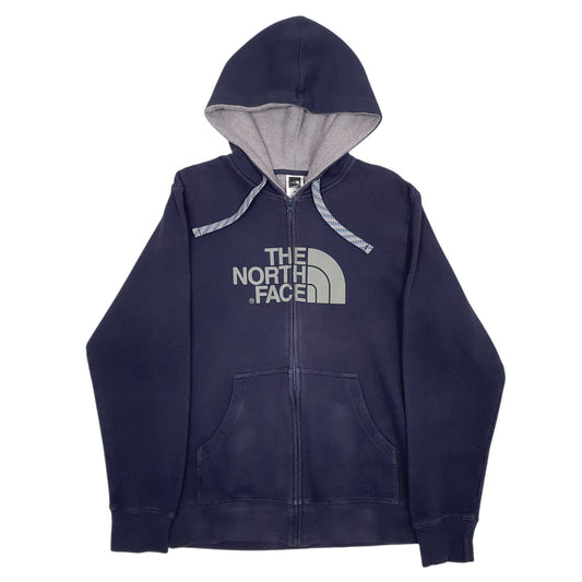 Mens Navy The North Face Spellout Quarter Zip Jumper