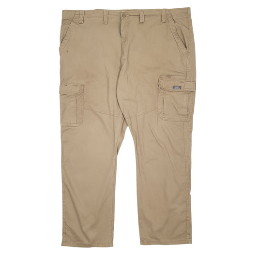 Mens Beige Wrangler Cargo Trousers
