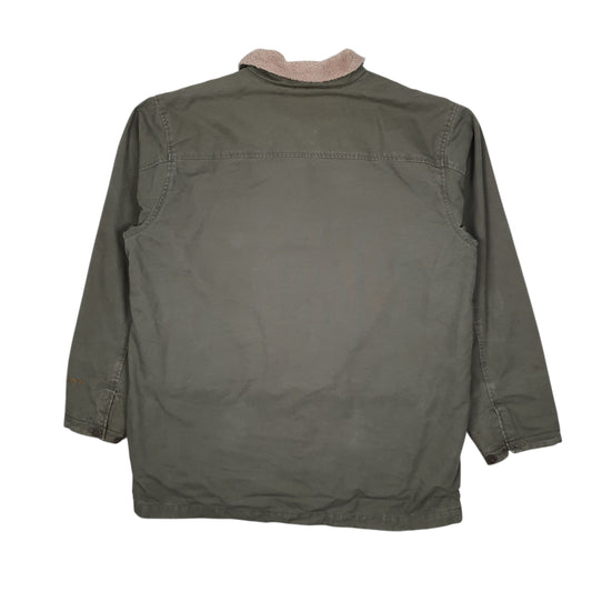 Mens Green Woolrich Sherpa Lined Field Hunting Coat