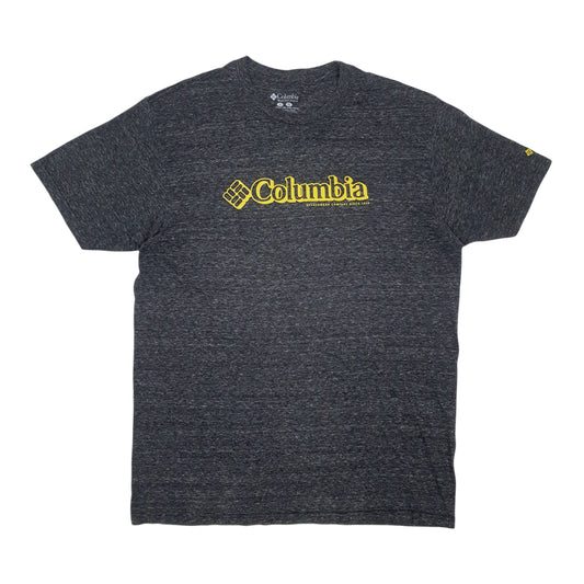 Mens Grey Columbia Sportswear Company Spellout Short Sleeve T Shirt
