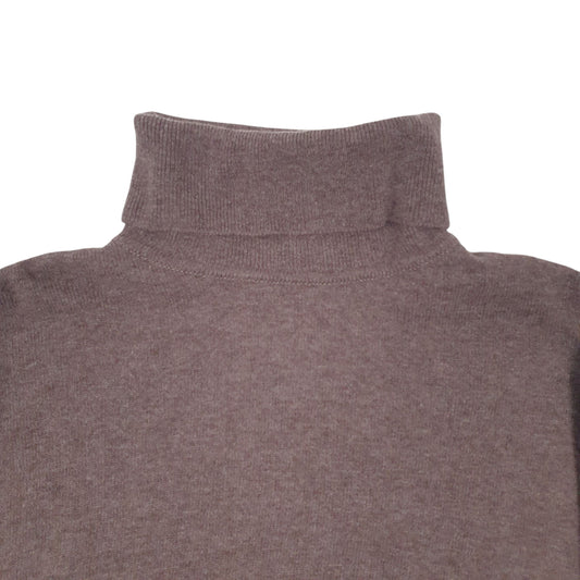 Womens Grey M&S Turtle Neck Jumper
