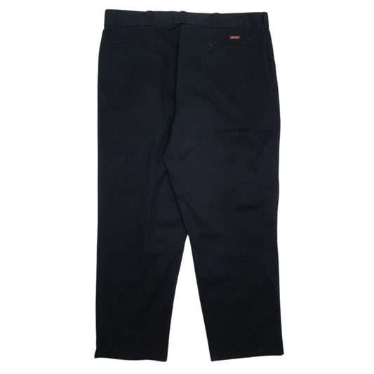 Mens Black Dickies 874 Workwear Pleated Trousers