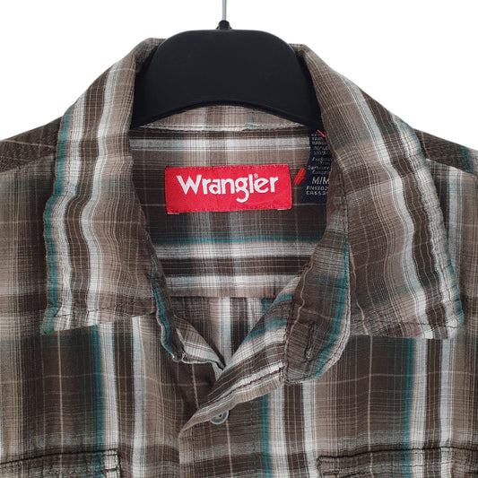 Mens Brown Wrangler Shirt