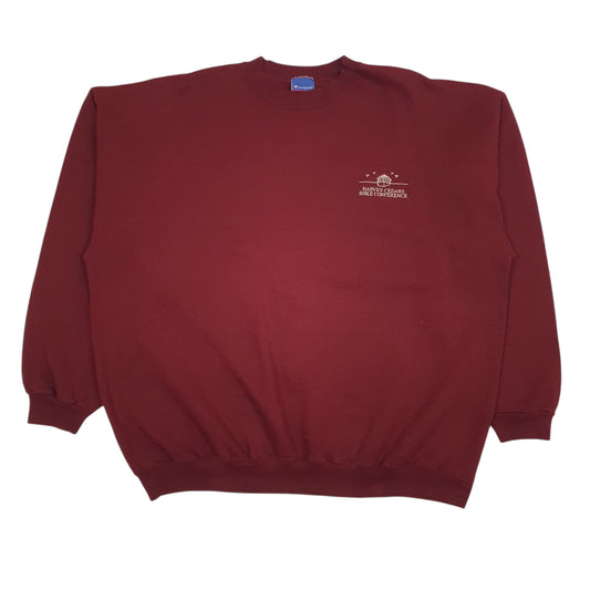 Mens Burgundy Champion Crewneck Jumper