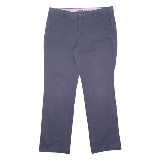 Womens Navy Dockers Chino Trousers
