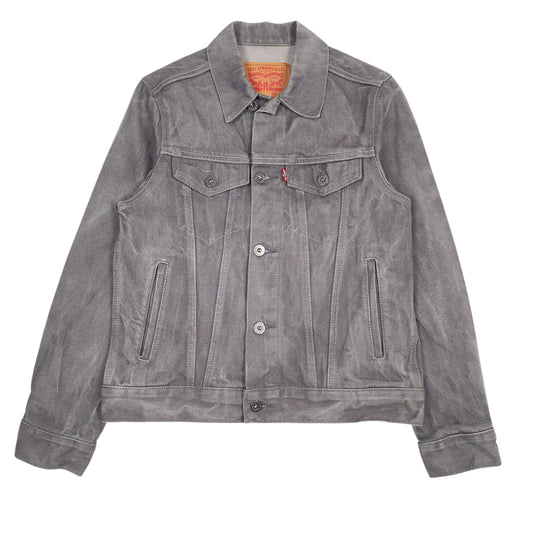 Womens Grey Levis Type 3 Trucker Coat