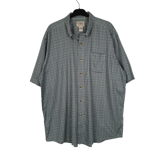 Mens Green L.L.Bean Short Sleeve Shirt