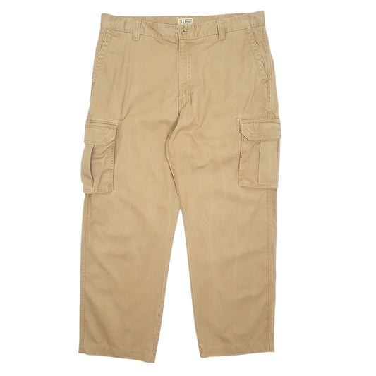 Mens Brown LL Bean Cargo Trousers