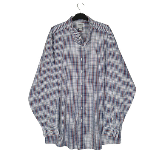Mens Blue L.L.Bean Long Sleeve Shirt