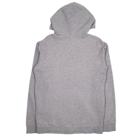 Mens Grey Adidas Spellout Hoodie Jumper