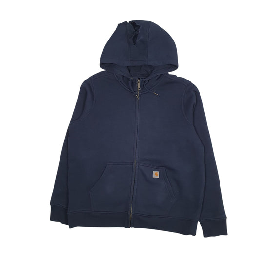 Womens Navy Carhartt Hoodie Full Zip Jumper