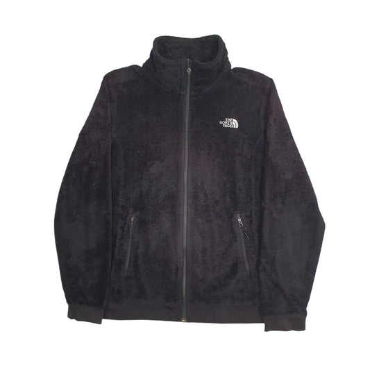 Womens Black The North Face Fluffy Full Zip Jumper
