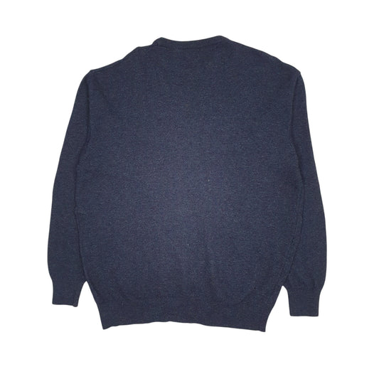 Mens Navy Burberry Vintage 90s Crewneck Jumper