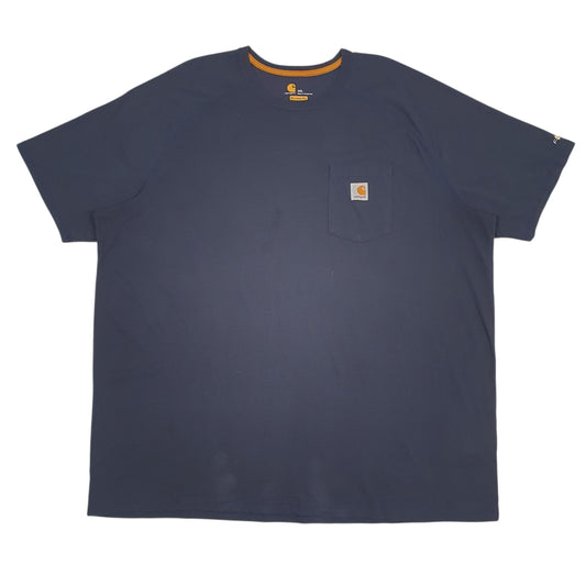 Mens Navy Carhartt Short Sleeve T Shirt