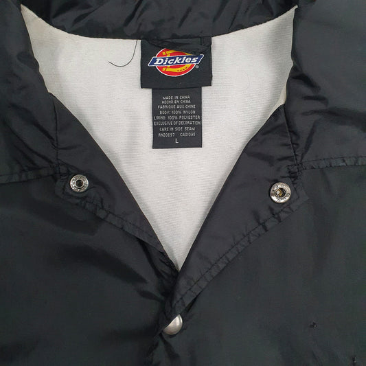 Mens Black Dickies Coach Coat