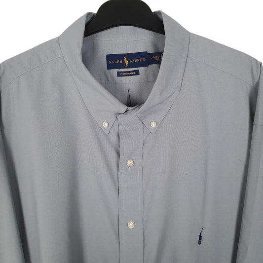 Mens Grey Ralph Lauren Performance Shirt