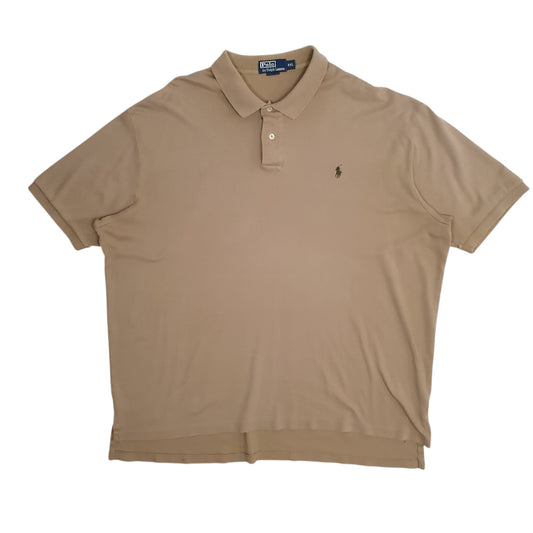 Mens Beige Polo Ralph Lauren Short Sleeve Polo Shirt