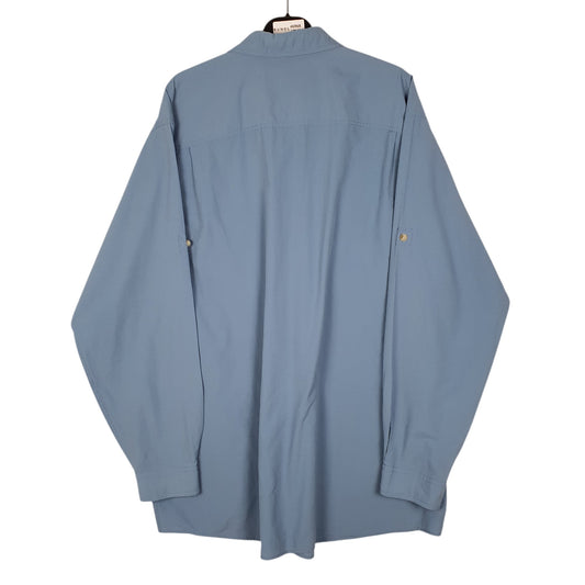 Mens Blue L.L.Bean Hiking Walking Shirt