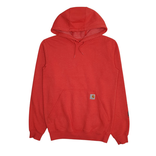 Mens Red Carhartt Hoodie Jumper
