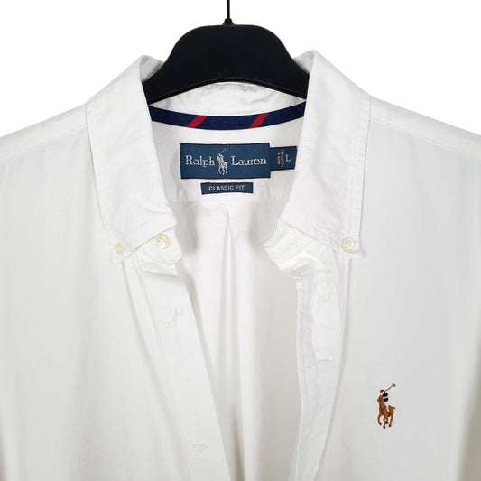 Mens White Ralph Lauren Oxford Shirt