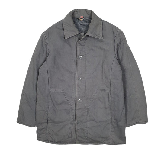 Mens Grey Veb Wattana Vintage 1970s East Germany Grey Mouse Coat