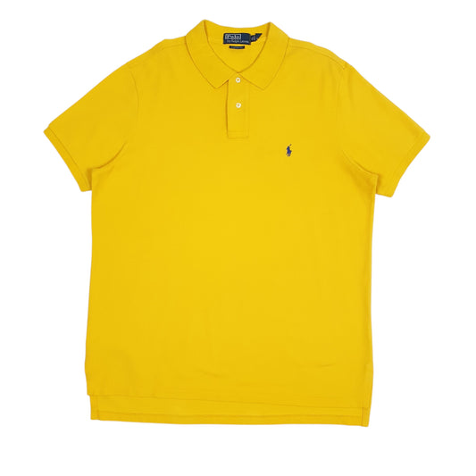 Mens Yellow Polo Ralph Lauren Short Sleeve Polo Shirt