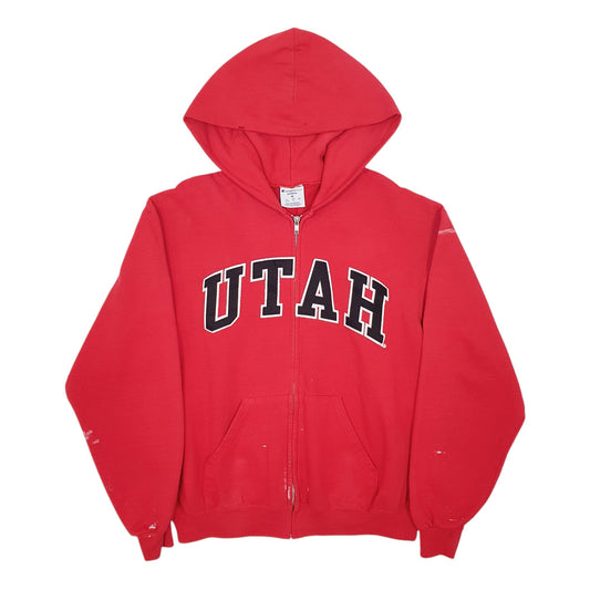 Mens Red Champion Utah Full Zip Jumper