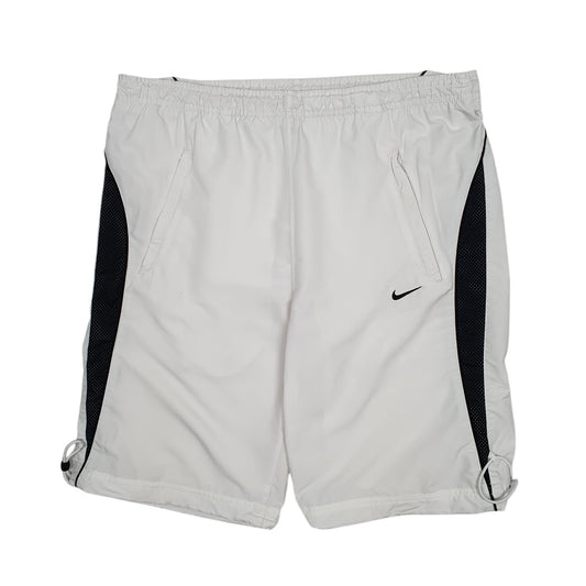 Mens White Nike Vintage 00s Sport Shorts