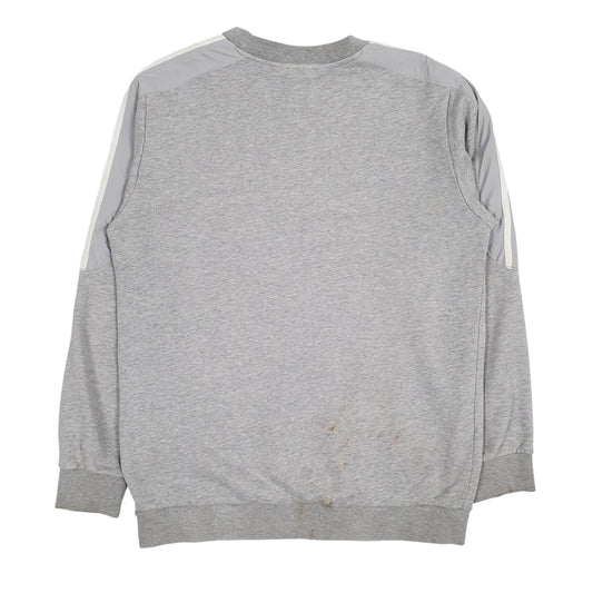 Mens Grey Adidas Crewneck Jumper