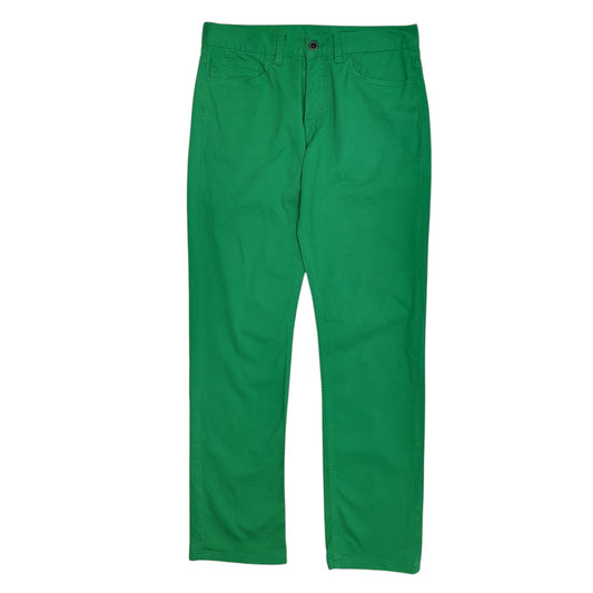 Mens Green Lacoste Chino Trousers