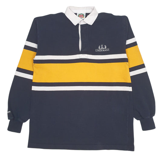 Mens Black Barbarian Long Sleeve Polo Shirt