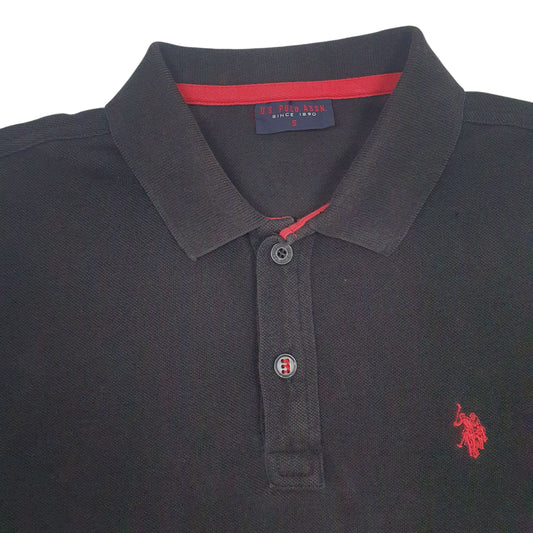 Mens Black US Polo Assn Polo Shirt