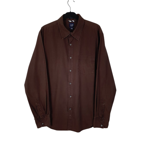 Mens Brown GAP Long Sleeve Shirt