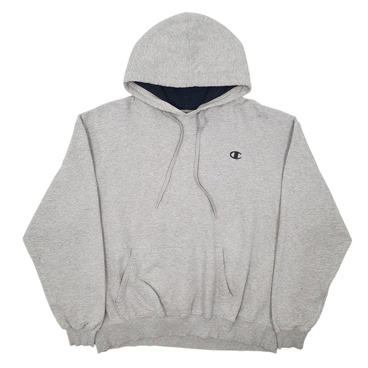 Mens Grey Champion Hoodie Jumper
