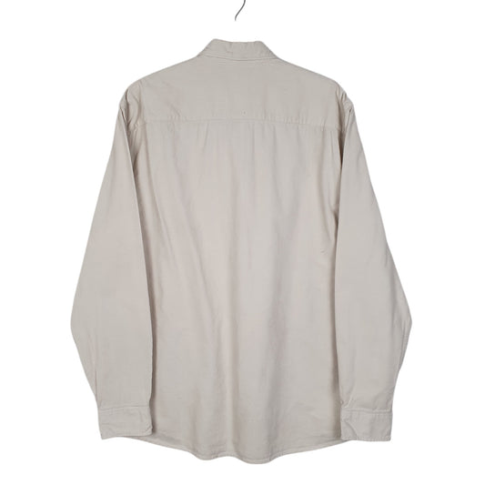 Mens Cream H&M Corduroy Shirt