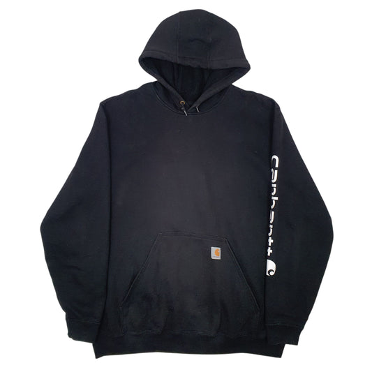 Mens Black Carhartt Original Fit Hoodie Jumper