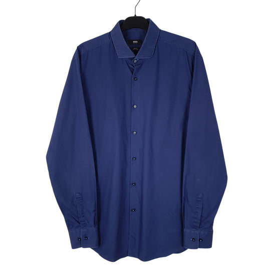 Mens Navy Hugo Boss Long Sleeve Shirt