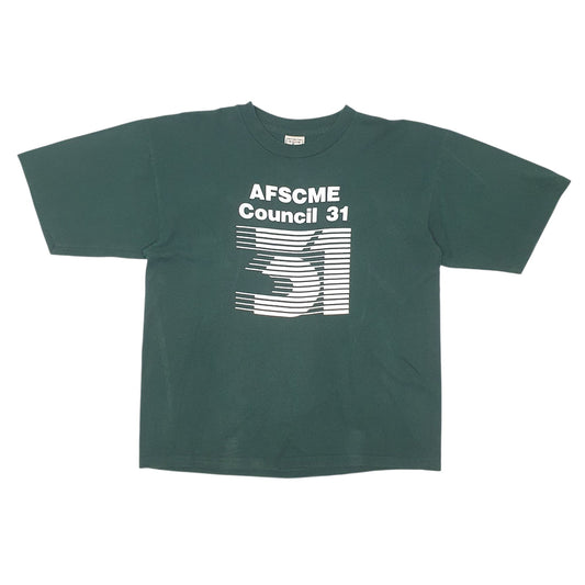 Mens Green Alore Single Stitch Vintage 90s Short Sleeve T Shirt