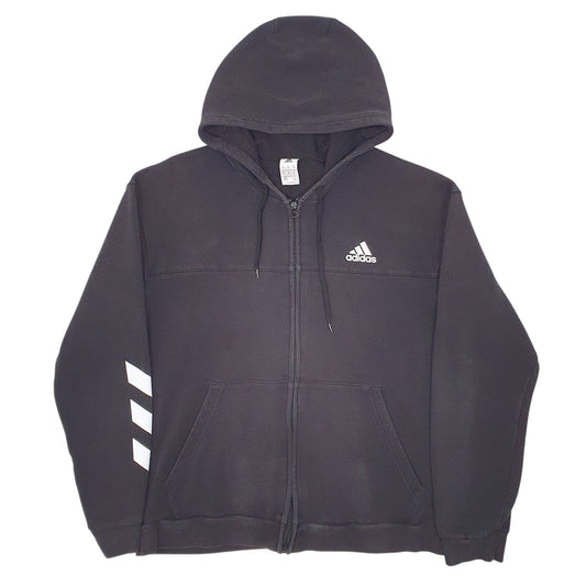 Mens Black Adidas Full Zip Jumper