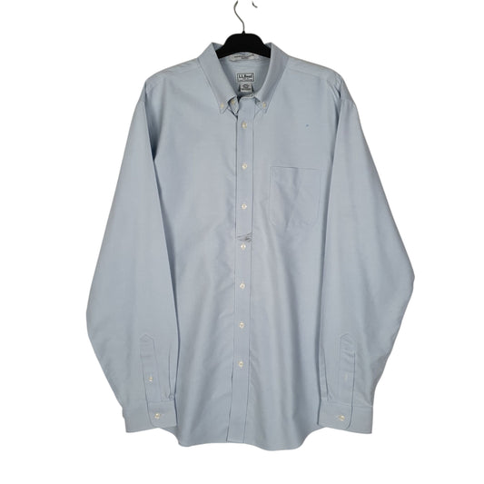 Mens Blue L.L.Bean Long Sleeve Shirt