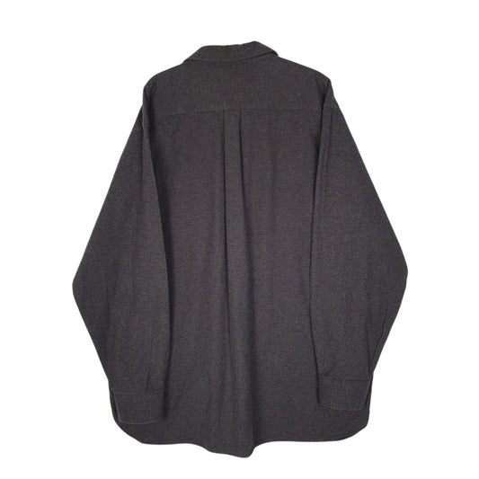 Mens Grey L.L.Bean Thick Chamois Shirt