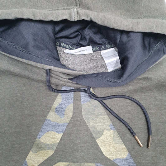 Mens Green Reebok Hoodie Jumper