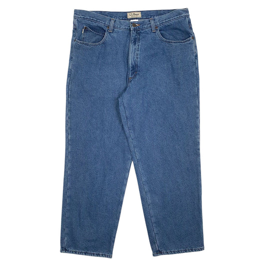 Mens Blue L.L.Bean Relaxed JeansW38 L29