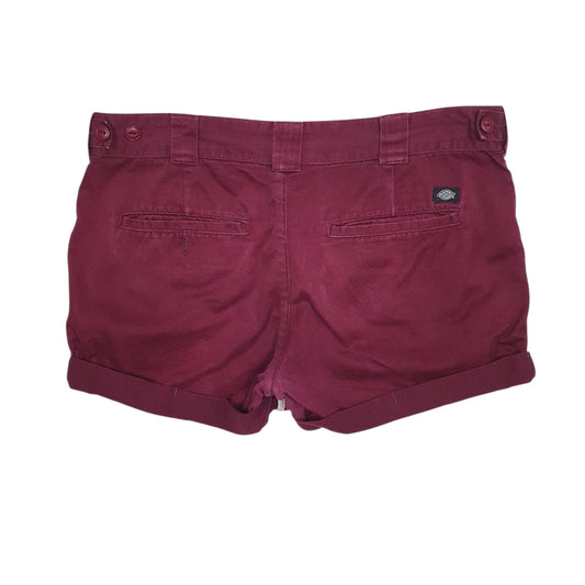 Womens Burgundy Dickies Shorts