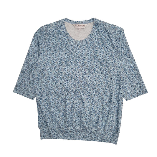 Womens Blue Country Collection Short Sleeve T Shirt