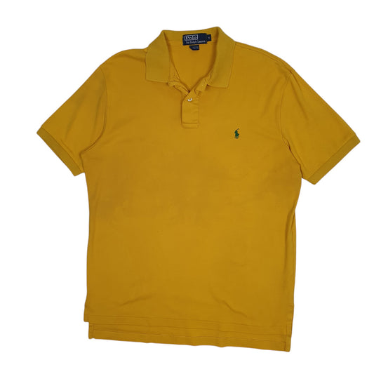 Mens Yellow Polo Ralph Lauren Short Sleeve Polo Shirt